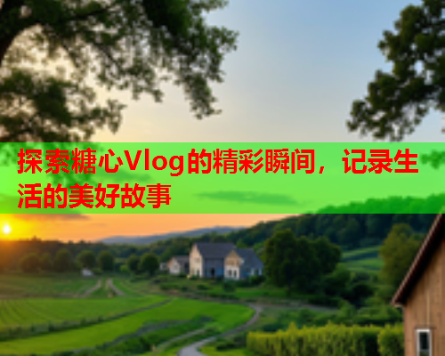 探索糖心Vlog的精彩瞬间，记录生活的美好故事  第2张