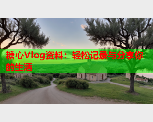 糖心Vlog资料：轻松记录与分享你的生活