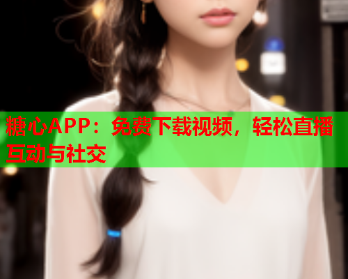 糖心APP：免费下载视频，轻松直播互动与社交